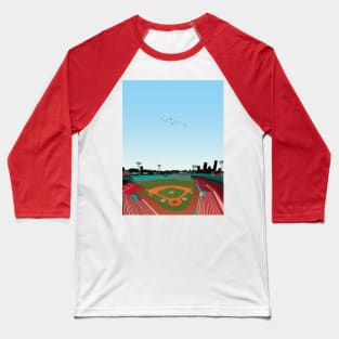 Fenway Park Illustration Baseball T-Shirt